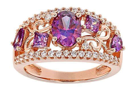 Bella Luce Luxe With Fancy Purple Cubic Zirconia Eterno Rose Ring