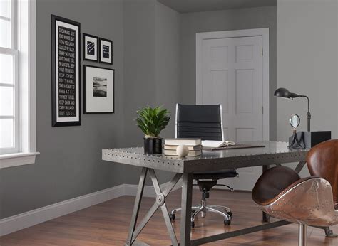 Gray Home Office Home Offices Home Office Pinterest Gray