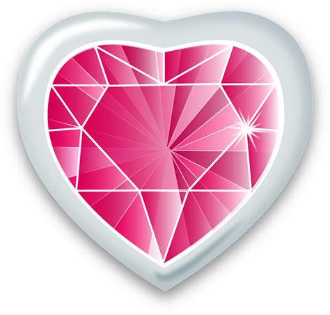 Pink Diamond Heart Png Transparent Image Png Svg Clip Art For Web