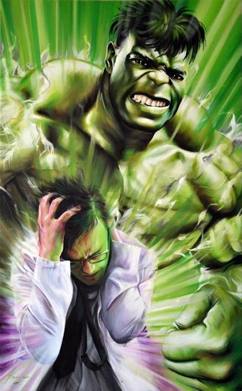 The Hulkbruce Banner And Gamma Rays Effects By Fred Ian