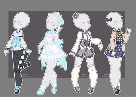 gacha outfits 10 by kawaii on deviantart character design anime