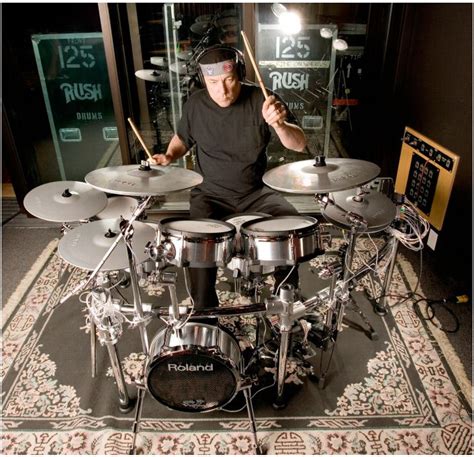 Neil Peart On V Drums Poweron Roland Uk