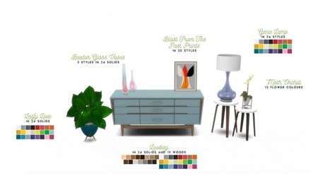 Mid Century Eclectic Objects Redux By Peacemaker Ic Liquid Sims