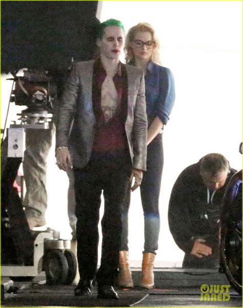 Jared Leto Fights And Kisses Margot Robbie For Suicide Squad Photo