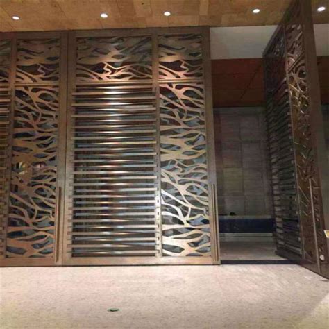 China Interior Design Stainless Steel Partition Wall Laser Cut Screen