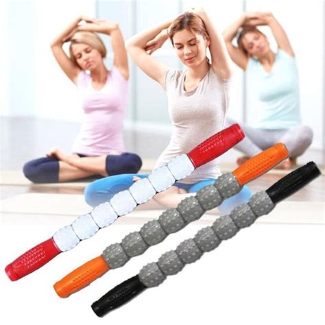 Massage Stick Back Neck Exercise Massager Trigger Point Stick Therapy Eliminate Fat Fitness