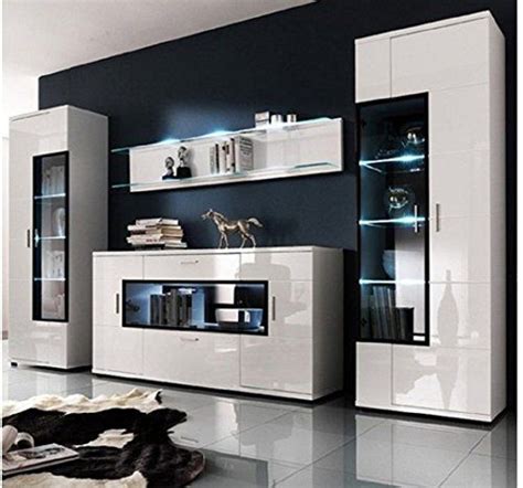 Bestchoiceforyou Contemporary Room Set In White High Gloss 202cm X