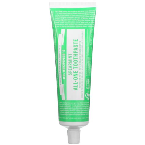 Dr Bronner S All One Toothpaste Spearmint 5 Oz 140 G
