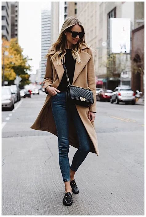 Totally My Style Wearing Camel Coat Casual Wear Fashionable Spring
