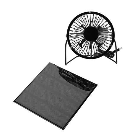 Herchr Portable Solar Fan 3w 6v Mini Outdoor Solar Panel Fan Usb