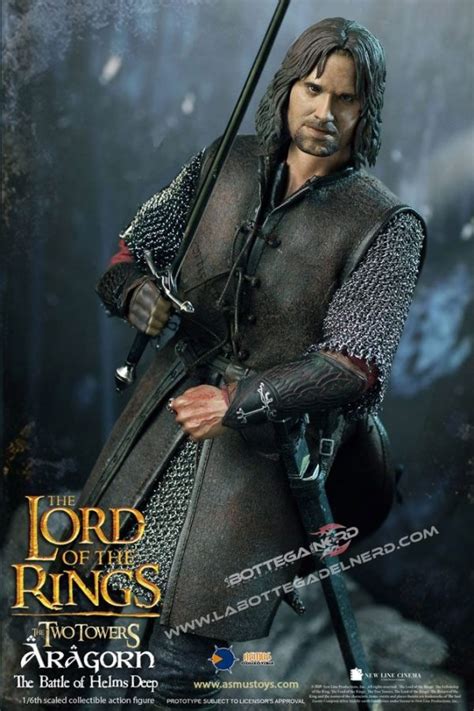 Lord Of The Rings Action Figure 16 Aragorn At Helms Deep 30cm