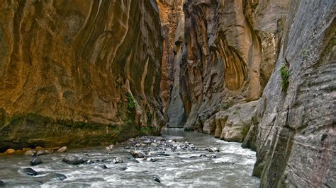 Rock Formation Nature Landscape Canyon River Hd Wallpaper