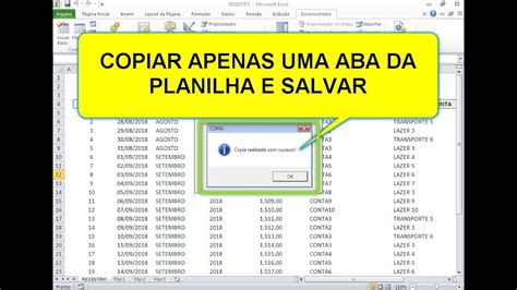 Vba Copiar Aba De Planilha Excel E Salvar Em Novo Arquivo Via C Digos Youtube