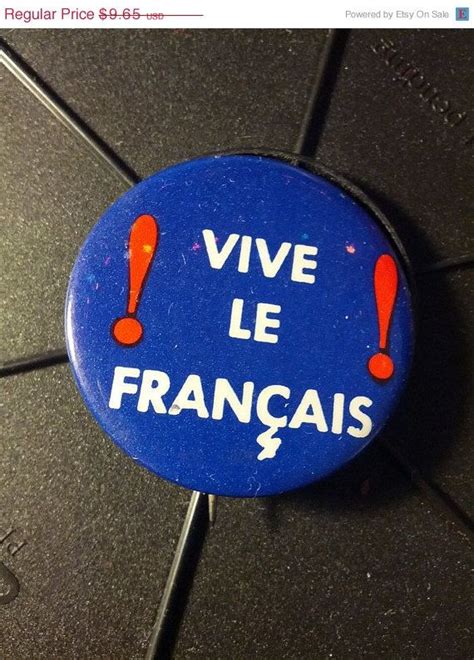 Vive Le Francais Pin Button Badge Jewelry Boho Bohemian Etsy Pin