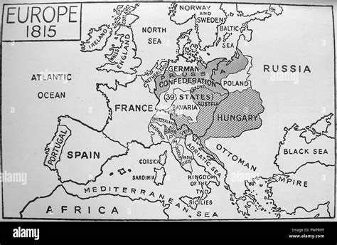 Map 1815 Europe Fotos Und Bildmaterial In Hoher Auflösung Alamy