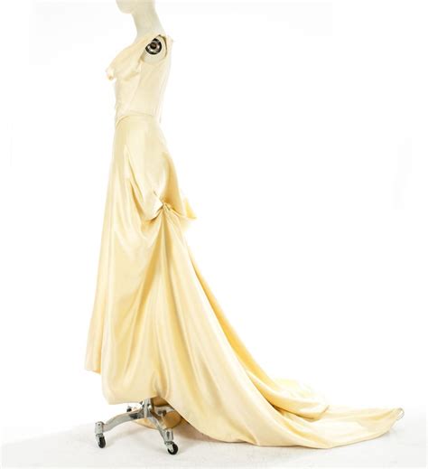 Big left her at the altar? Vivienne Westwood cream silk corset and draped skirt ...