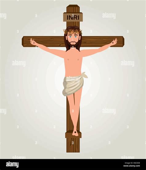 Jesus Christ Crucified Cross Desing Stock Vector Image And Art Alamy