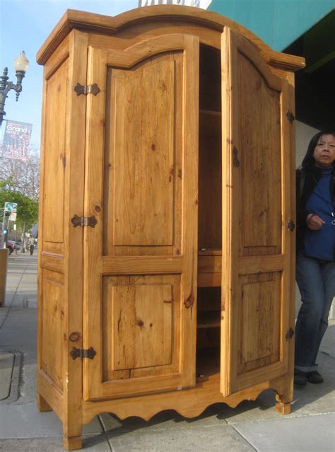 Uhuru Furniture And Collectibles Sold Mexican Pine Armoire 175