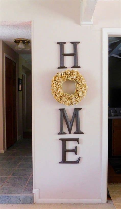 Home Sign Home Letters Home Letters With Wreath Farmhouse Home Sign