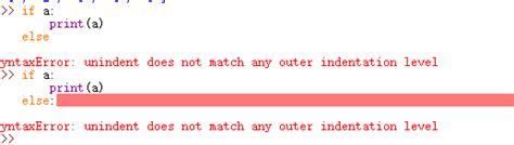 SyntaxError unindent does not match any outer indentation level python如何缩进 CSDN博客