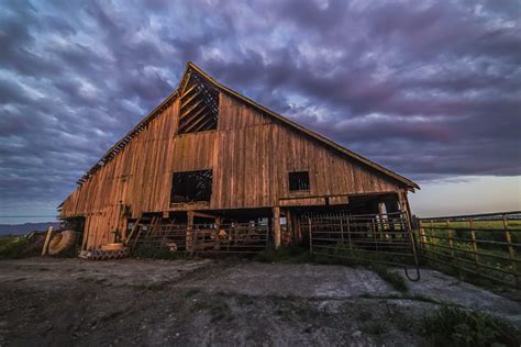 Skagit Valley Barn Sunset Blog Andy Porter Images