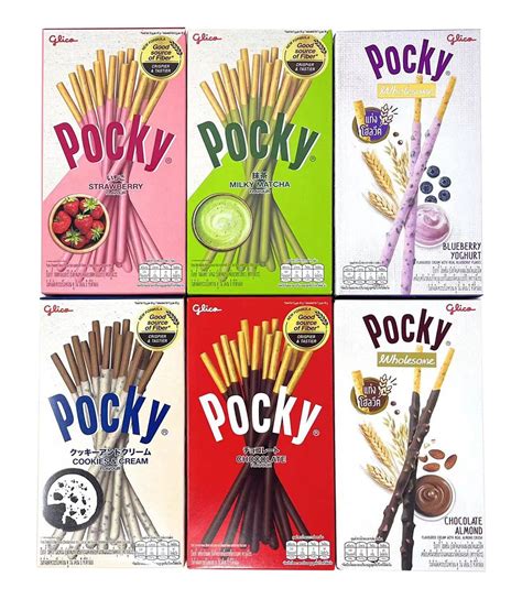 Pocky Biscuit Stick 6 Flavors Variety Pack Pack Of 6 Total 884 Oz