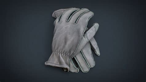 3d Leather Gloves Turbosquid 1201360