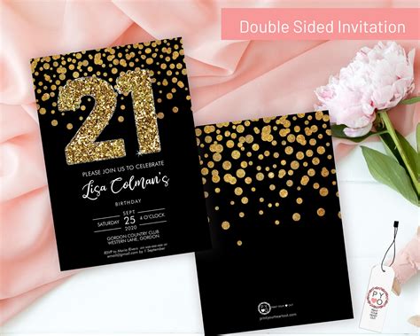 21st Birthday Templates