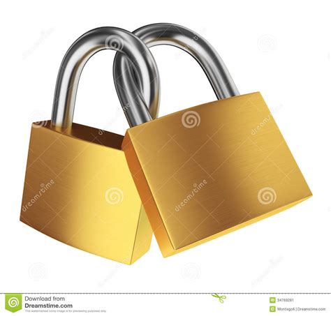 Snap pick locks with a. Two locks stock illustration. Illustration of ceremony - 34769281