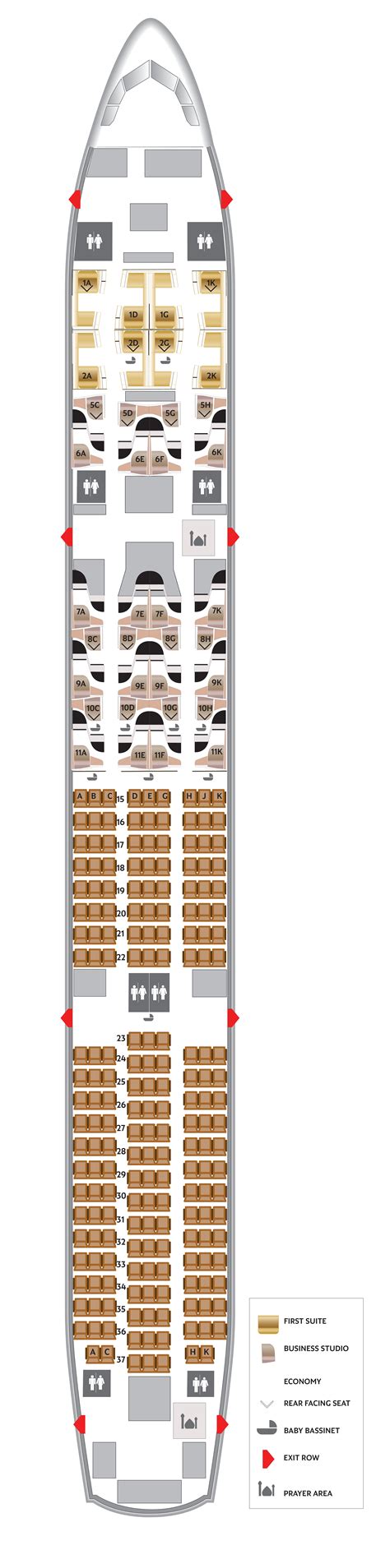 This is an average business class seat. etihad boeing 777 300er jet seat map | www ...