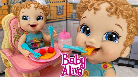 Unboxing Baby Alive Breakfast Time Baby And First Feeding How To