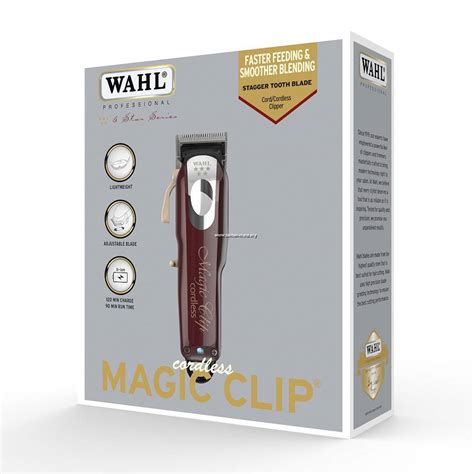 The trimmer has the power to cut through thick and thinner hair, as well as hold a strong charge until the job is done. WAHL MAGIC CLIP CORDLESS