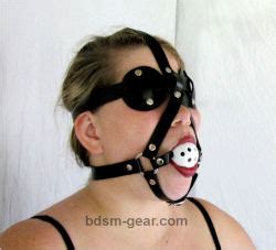 Leather Head Harnesses Hoods Blindfolds And Ball Gags