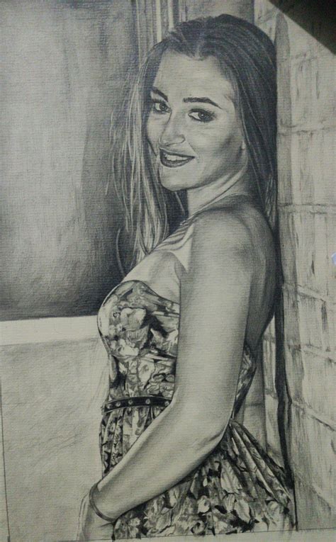 Commission Fine Nude Pencil Portrait Graphite Pencil Drawing Nude Female Drawing Erotic