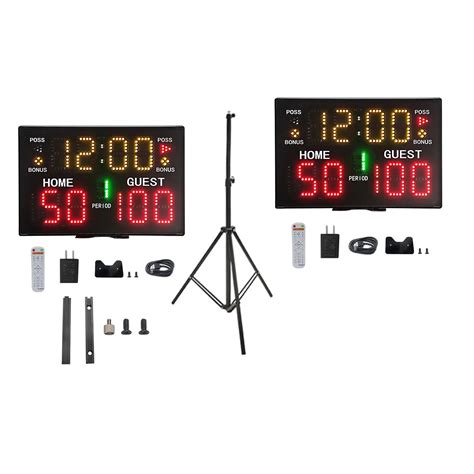 Portable Digital Scoreboard Score Clock Wall Mounted Battery Operated