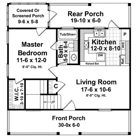 There are two floors and 1,200 square feet of living space in this cosmopolitan floor plan. Main Floor Plan: 2-120 | New house plans, House plans ...