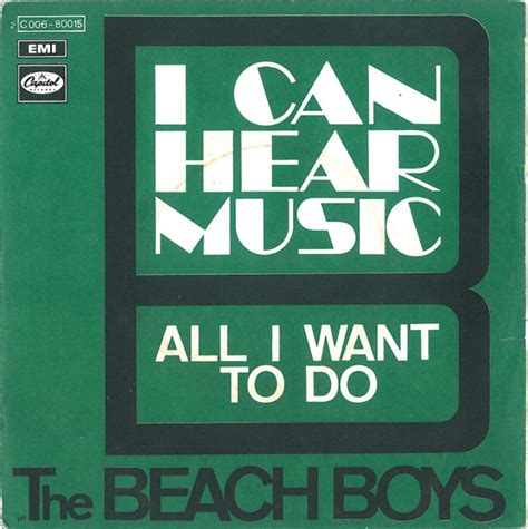 chorus d i can hear music em a7 i can hear music d the sound of the city baby em a7 seems to disappear d d7 i can hear. The Beach Boys - I Can Hear Music (1969, Vinyl) | Discogs