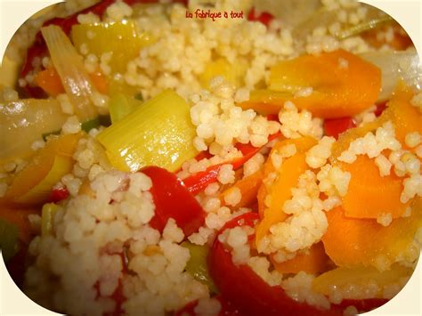 La fabrique à tout Couscous de légumes aux épices
