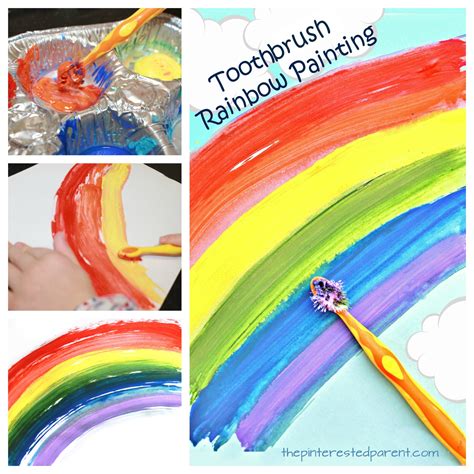 Toothbrush Painted Rainbow The Pinterested Parent