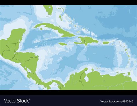 Political Map Of Caribbean Vector Of Political Map Of Caribbean Set