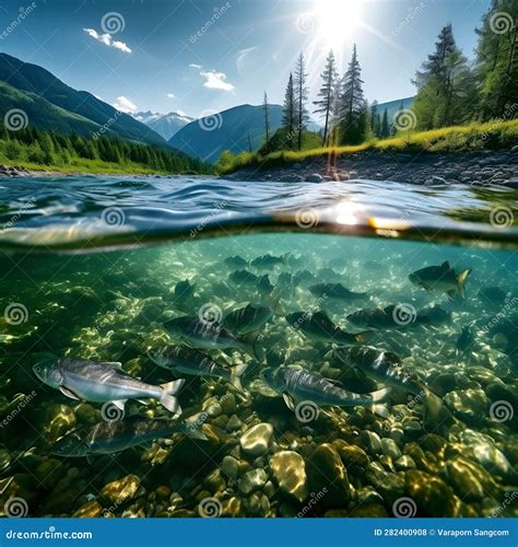 The Majestic Migration: Witnessing the Epic Journey of Salmon Fish in a