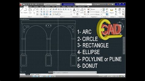 Learning Autocad 2013 Tutorial 6 Basic Commands Youtube