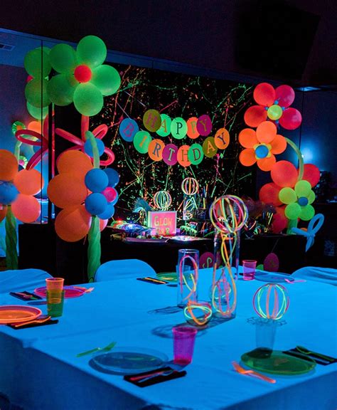 Kara S Party Ideas Neon Glow Birthday Party Kara S Party Ideas