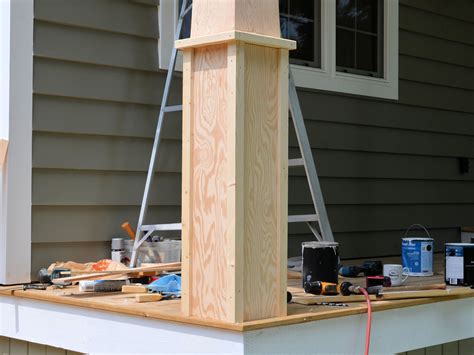 Making tapered craftsman style columns for the front porch. | Porch