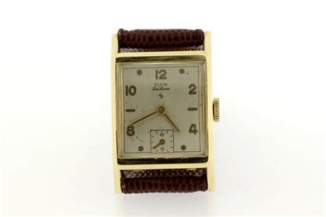 Vintage Elgin Deluxe Wrist Watch 10k Gold Filled 17 J Gem