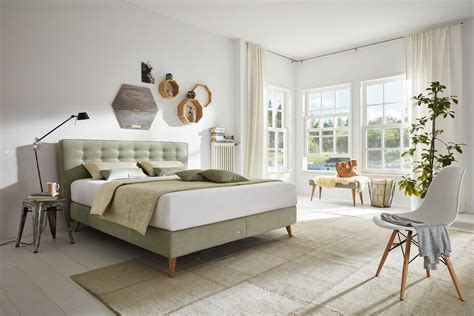 Ab 30 € versandkostenfrei.dabei ist nicht nur die funktionalität des bettes entscheidend, sondern auch das design. Ruf Mior Boxspringbett grün im skandinavischen Design ...