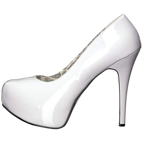 Un soulier rouge réveille votre style et sublime votre pied en un rien de. Blanc Verni 14,5 cm Burlesque TEEZE-06W pieds larges ...