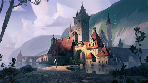 Artstation Castle Design Niilo Kämäräinen Fantasy Art Landscapes