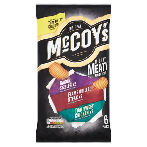 Mccoys Meaty Variety Multipack Crisps 6 Pack