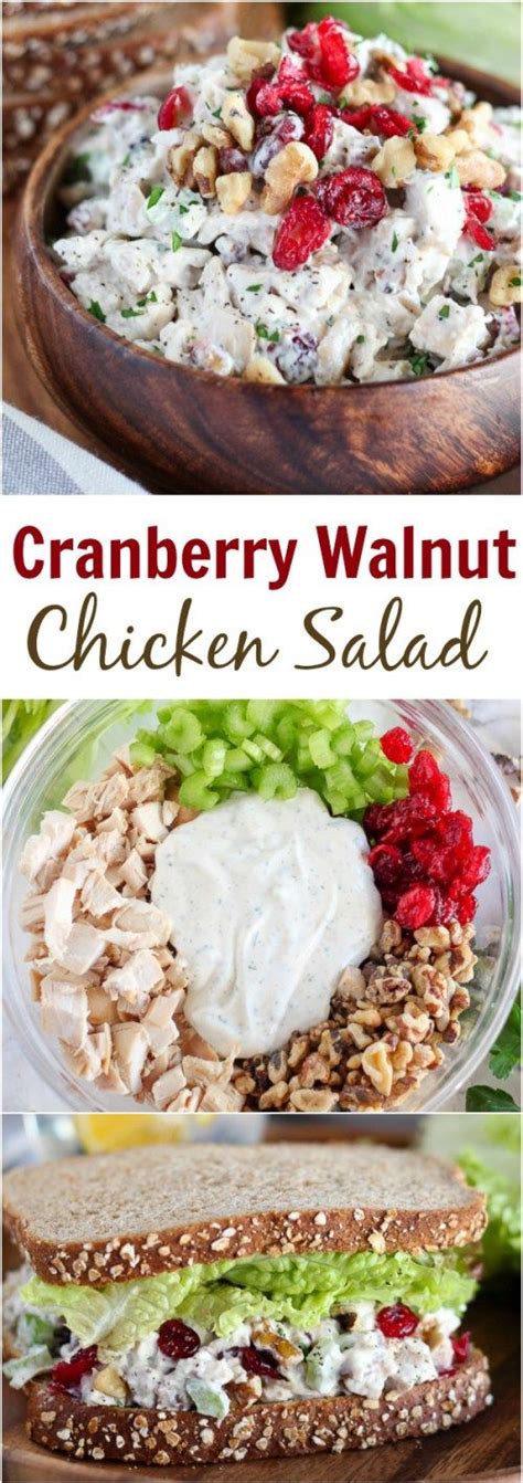 Recipe by nancy baggett for eatingwell. Cranberry Walnut Chicken Salad - Easy chicken salad recipe ...